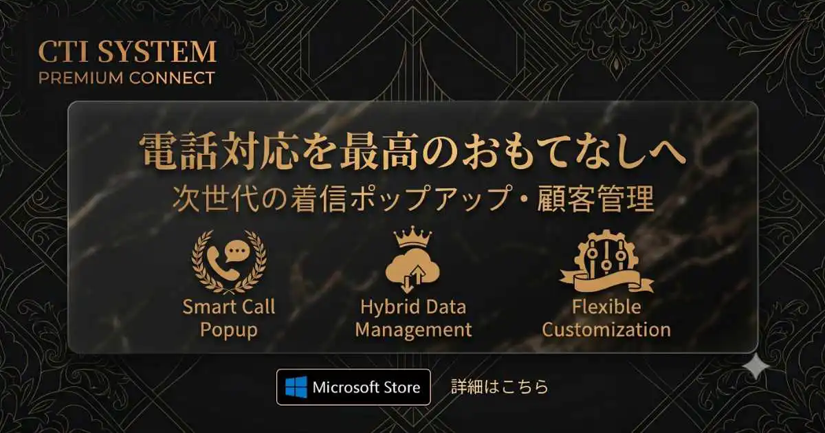 着信ポップアップCuvelCTI